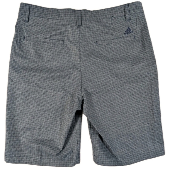 Adidas Ultimate 365 Mens Size 32 Golf Shorts Navy Blue Plaid Stretch GU5103 - Picture 2 of 8